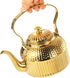 ZENFUN Stainless Steel Teapot 1.4L (47 FL OZ) with Infuser, Vintage Stovetop Kettle, Mini Antique Water Boiler