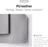 Carrotez Modern PU Leather Square Tissue Box Cover - Decorative Organizer for Bathroom Vanity, Night Stands, Office