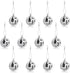 12 Pcs Silver Disco Mirror Balls for Party Decoration, Christmas Tree Ornaments (4CM)