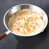 Luqeeg Stainless Steel Mini Frying Pan, Non-Stick Egg Skillet, Compatible with Induction and Gas Stoves (16CM)