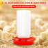 75W Chick Feeder and Waterer Kit with Heat Lamp, Chick Perch, Flip Top Poultry Feeder, Baby Chick Starter Kit for Chick