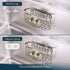 Consumest Sponge Holder Smiley Face - Kitchen Sink Caddy, Sink Organizer with Removable Suction Cups & Adhesive Strips