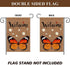 Welcome Monarch Butterfly Garden Flag | Double Sided Burlap Vertical Yard Flags for Personalized Decor 12.5x18 Inch