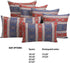 Boho Throw Pillow Covers Red and Blue, 18 x 18 Inches Decorative Kilim Pillows for Couch, Bohemian Outdoor Decor