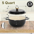 Bonnlo 500 5 Round Dutch Oven, Enameled Cast Iron Dutch Oven Pot with Lid & Dual Handles, Oven Safe Up to F