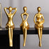 3 Quoowiit Gold Decor Thinker Statue Decor Book Shelf Decor, Abstract Statue Ornament Office Decor Modern Home Decor