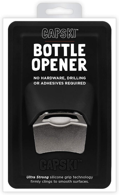 CAPSKI 30 Watt Silicone Portable Movable Bottle Opener, No Screws or Glues, Man Cave Gift