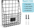 Storage Racks, Metal Wire Wall Mounted Magazine Holder, Wall Hanging Organizer for Files, Newspapers, and Magazines