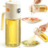 katbite 18.6 oz/550ml olive oil dispenser bottle for Cooking, 2 in 1