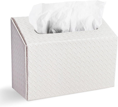 LIZIMANDU Hand Towels Box Cover,PU Leather Tissue Box Cover Holder Compatible with