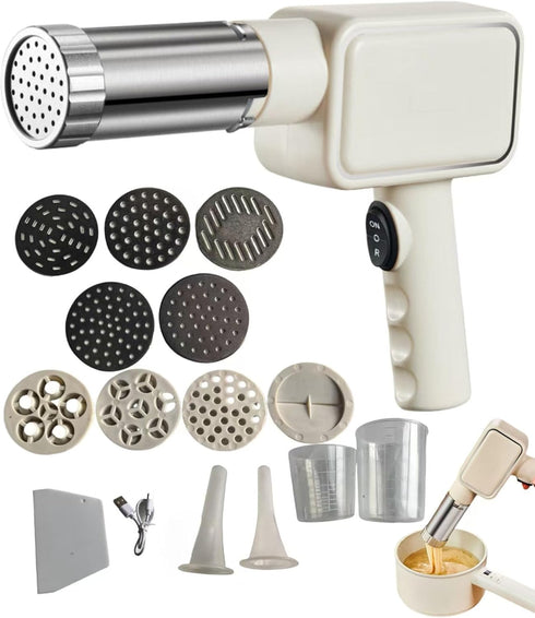 KabFbit Electric Pasta Machine, Household Handheld Wireless Noodle Machine. A Homemade Noodle Machine