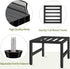LLAXERGU 2pcs, Plant Stand Indoor Outdoor, Heavy Duty Wrought Iron Pedestal Stands Metal Plant Stand for Indoor