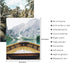 HoozGee Nature Landscape Wall Art Prints, Mountain Decor Canvas Posters, Lake Boat Photography Art for Home Bedroom