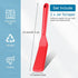 Zopeal 2 Pieces Silicone Narrow Skinny Spatula, Long Heat Resistant Cooking Flipper for Pancakes, Eggs, Burgers, Pizza