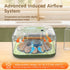 12 HOWOOlUA Egg Incubator for Hatching Eggs withAuto Turn, Temp & Humidity Control, Built-in CandleLarge Capacity Egg
