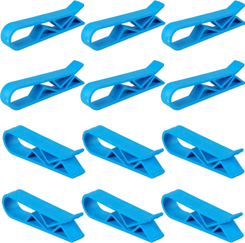 Melostu 20Pcs Plastic Kitchen Garbage Bin Clip, Washroom Trash Can Bag Clips, Waste