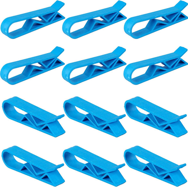 Melostu 20Pcs Plastic Kitchen Garbage Bin Clip, Washroom Trash Can Bag Clips, Waste
