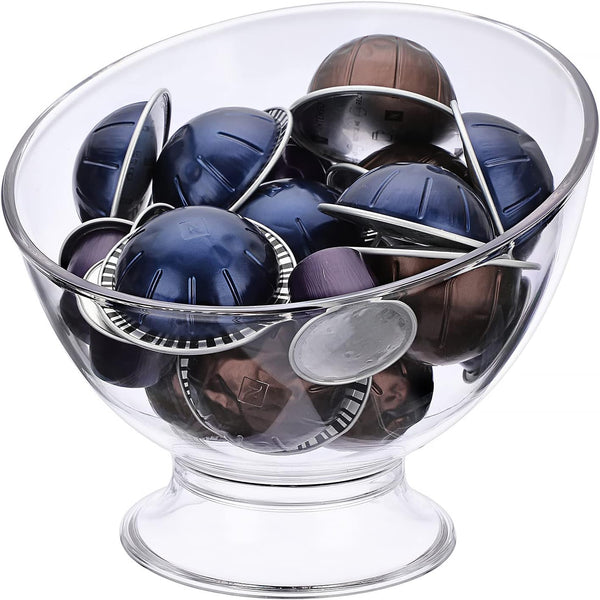 ELLDOO Clear Coffee Pod Holder, Plastic K Cup Holder, Capsule Organizer for Counter, Coffee Bar, Kitchen, Breakroom