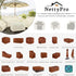 24 24 Inch NettyPro Waterproof Outdoor Furniture Side Table Cover x Patio Square Ottoman Table Cover All Weather