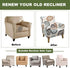 FUANGUI Banquet Armchair Slipcover Printed Chair Covers with Arms Stretch Club Chair Slipcover Soft Armchair Sofa