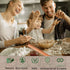Wooden Rolling Pin for Baking - Professional Dough Roller, 15-3/4 Inch Beech Wood for Pizza and Cookies