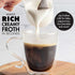 Primula Milk Frother with Stand, Handheld Whisk for Coffee, Frappe, Matcha, Battery Operated, Mint