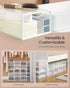Closet, 12 Pack, ULSP312W01 SONGMICS Shoe Boxes, Shoe Storage Organizers Rack for Plastic Stackable Sneaker Containers