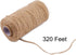 320 Feet Jute Twine and 100 Mini Natural Wooden Craft Clothespins Pegs Clips