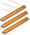 3 Pieces Bamboo Wood Incense Holder - Adjustable Angle Incense Burner with Ash Catcher, 9.8 Inches