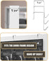 Over The Door Shoe Organizer - Space Saving Shoe Rack with 24 Pockets and Hook, Hanging Shoe Holder (Black)