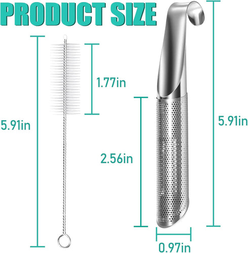 3 1 Pcs Tea Infuser and Brush, tea diffusers for loose teaTea Infuser for Loose Tea Leaf, Coffee, Spices