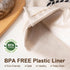 2 Pack 17" 13" Linen Bread Bags for Homemade Bread - Plastic Lined - Reusable Linen Sourdough Bread Storage Bags