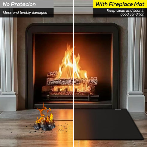 42x24 inches Hearth Rugs for Fireplaces Fire Resistant Mat, Fireproof Fireplace Mat Hearth Area Rug, Hearth Pad