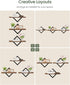 Set 3 TBJ03P3BF CHOEZON Floating Shelves for Wall, of Hanging Shelves, Wall Decor Display Shelves for Living Room