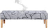 Waterproof Dining Bench Cover Printed Stretch Rectangle Kitchen Bench Seat Slipcover for
