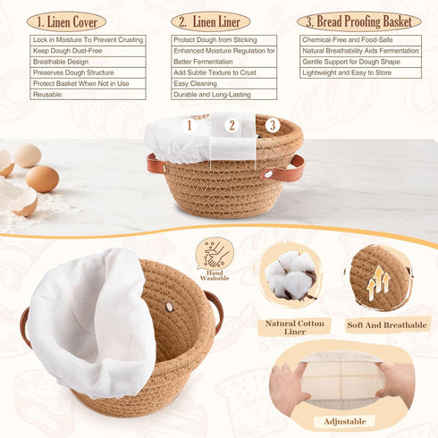 VEDALIO Sourdough Starter Kit, Sourdough Bread Baking Supplies, Sour Dough Starter Kits, Sourdough Tools for Modern