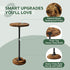 Simple Trending Small Side Table, Round Drink Table, Sofa End Table for Living Room, Coffee Tables for Bedroom, Rustic