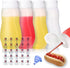Nacxbwer Condiment Squeeze Bottles for Ketchup Hot Sauce Liquids Oil with Caps for