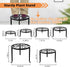 Acteomsly 6-Pack (6PACK Metal Plant Stand,Heavy Duty Flower Pot Stands for Multiple Plant,Outdoor Anti-Rust Plant Pot