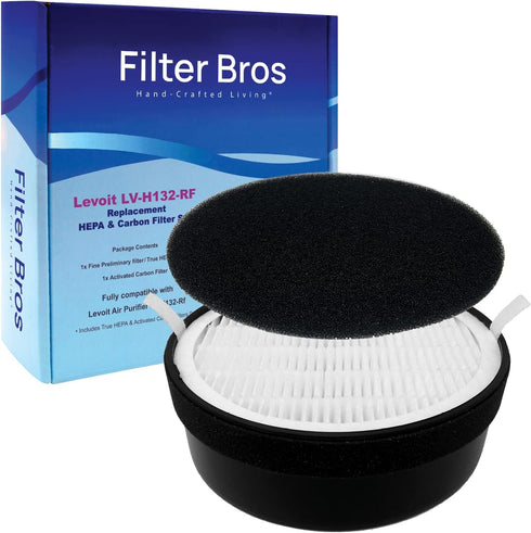 Filter Bros LV-H132-RF High Efficiency Activated Carbon Replacement Filter for LEVOIT H132