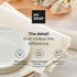 Cotton Cocktail Napkin - Grey - 4.3 x 4.3 in - 50 units per roll