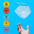 Premium Attached Food Storage Containers - Space Saving Organization with Permanently Attached Plastic Lid, 7 Pack