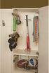 Rev-A-Shelf 14" Pull Out Closet Organization Rack for Belts, Ties, Scarves, Accessories Storage Hanger, Chrome, BRC-14CR