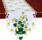 Simhomsen Large Irish Clover Table Runners for St. Patrick’s Day, Embroidered Shamrock Table Scarf, 14 × 105 Inch