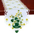 Simhomsen Large Irish Clover Table Runners for St. Patrick’s Day, Embroidered Shamrock Table Scarf, 14 × 105 Inch