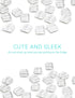 Mymazn Cute Glass Fridge Magnets for Refrigerator Decorative Kitchen Office (White)