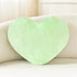 Petrella Heart Pillow, Cute Fuzzy Throw Pillows for Bed Living Room Decor, Large 19"x15", Green Aesthetic Cushion