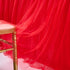 Suppromo 9ft Red Tulle Table Skirts for Rectangle or Round Tables, Tutu Cloth for Party Decorations
