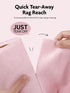 Tear-away Dish Cloth - 40 Sheets - 10'' by 10'', Reusable Washable Kitchen Towel Rolls, Super Absorbent Thick Microfiber Cleaning Cloths (2 Rolls of Pink and Grayish)