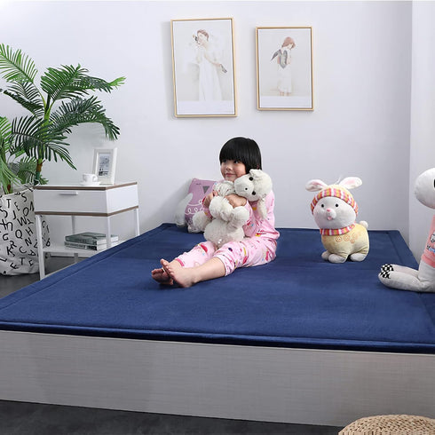 Eanpet Soft Tatami Area Rug Pad Non-Slip Memory Foam Carpet Large Playmats for Kids Crawling Non-Skid Doormats Living
